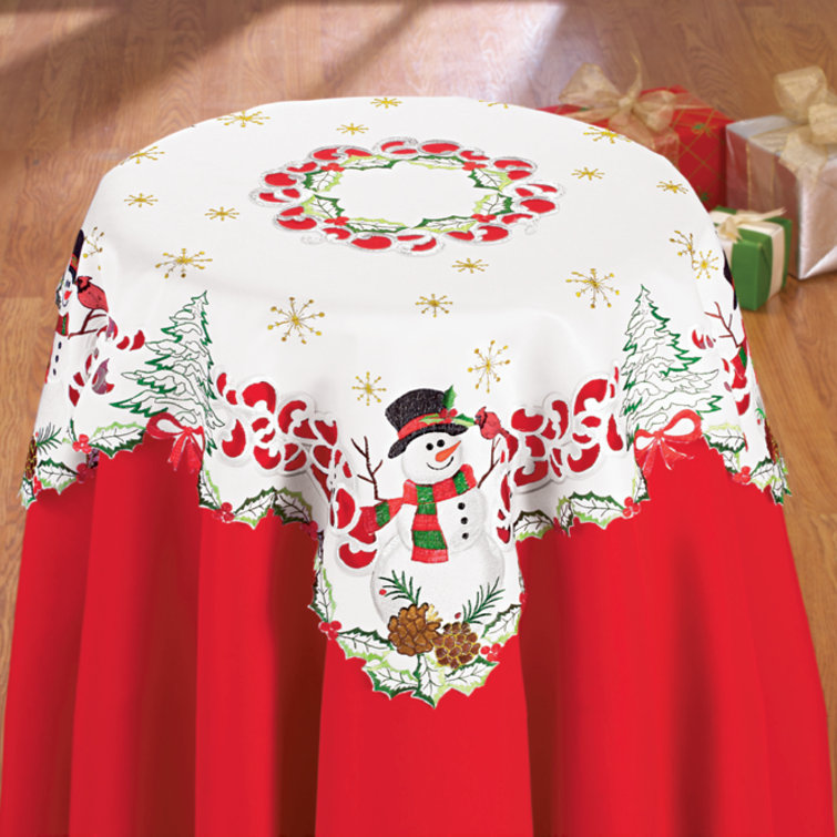 The Holiday Aisle® Sibury Square Christmas Table Topper & Reviews Wayfair